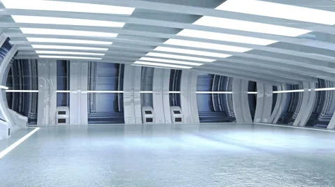 3D render tunnel sci fi Stock Footage