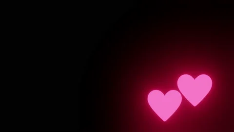 3d render two hearts beat Stock Footage 167655446