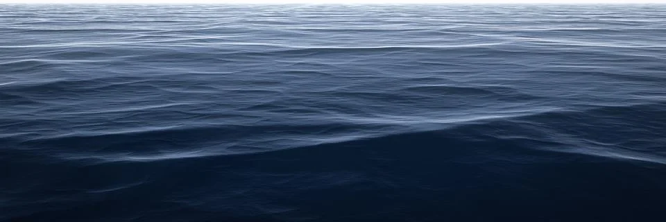 3D render of typical ocean water surface texture Stock Illustration