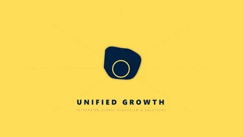 3D render of unified growth concept with abstract shape creating business 動画素材 333784309