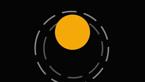 3D render of upgraded interface animation on dark background for futuristic Stock Footage 336472018