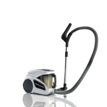3d render of vacuum cleaner isolated on white background Stock Illustration