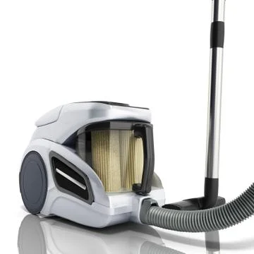 3d render of vacuum cleaner isolated on white background Stock Illustration