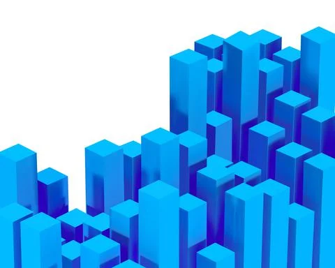 3d render vector composition with dynamic blue color realistic geometric shapes 스톡 일러스트