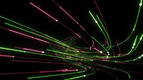 3D Render A vibrant 3D render depicting an energetic, futuristic scene with.. Stock Illustration