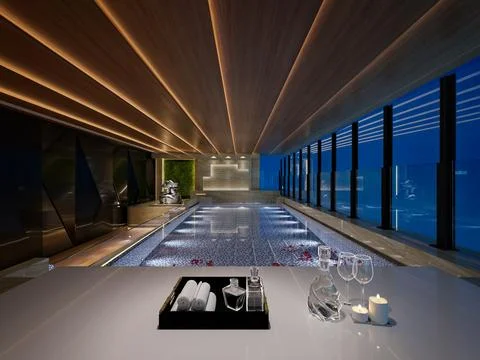3d render villa house exterior view イラスト素材