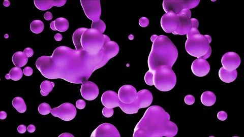 3d render Violet Motion minimal art liquid background Stock Illustration