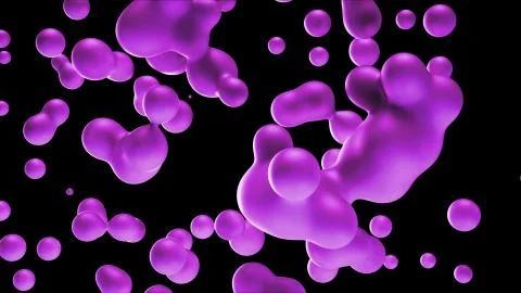 3d render Violet Motion minimal art liquid background Stock Illustration