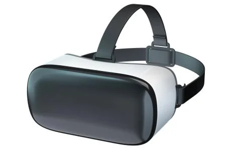 3D render of Virtual Reality googles isolated on white Stock Illustration