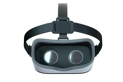 3D render of Virtual Reality googles isolated on white Stock Illustration