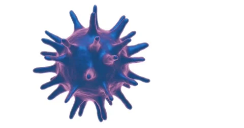3d render of virus spinning in looping video. Stock Footage 260554029