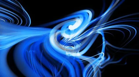 3d render. Visualization of neural network operation bg. Abstract lines of light 스톡 일러스트