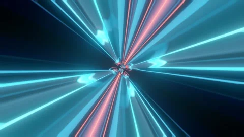 3d render vj projection, cosmic warp fly, endless loop Stock Footage 273316650