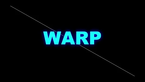 3D render of warp speed typography creating futuristic sci fi motion background Vidéo 335265882