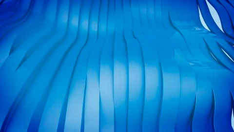 3D render of Wavy band surface. Stock Illustration