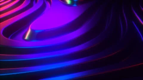 3d render wavy surface. Illustrazione stock