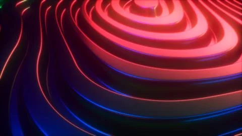 3d render wavy surface. Stock Illustration