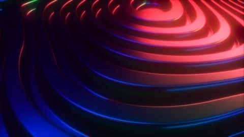 3d render wavy surface. Illustrazione stock