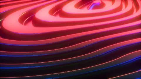 3d render wavy surface. Stock Illustration