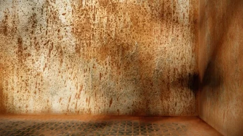 3D Render Weathered Rusty Panels Background with Soft Shadows Stock Footage 334761812