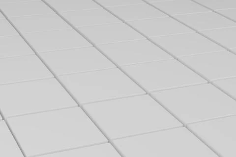 3d render. White empty geometric blocks pattern イラスト素材