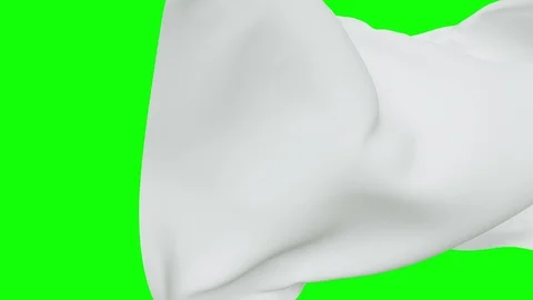 3d render, white textile cloth flying away, opening, disappearing Stock Footage 91044512