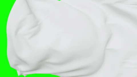 3d render, white textile cloth flying away, opening, wedding unveil background Stock Footage 91045087