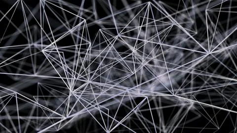 3d render wireframe element Stock Illustration