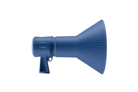 3d render of wireframe icon megaphone object イラスト素材