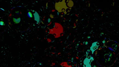 3D render word Party, made of glowing and iridescent balls in the dark. Stock Footage 237007653