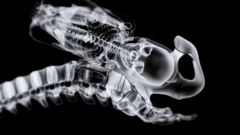 3d render xray birth by Polymime http://www.polymime.com Stock Footage 75407552