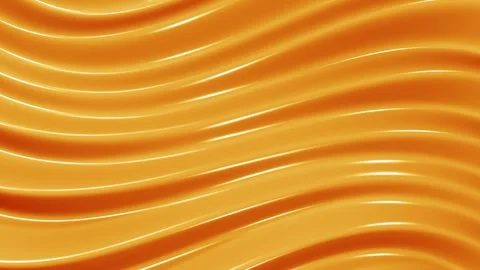 3d render yellow animation, liquid shiny paint porcelain motion background Video stock 262288442