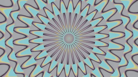 3d rendered abstract background with circular pattern Video stock 264065718