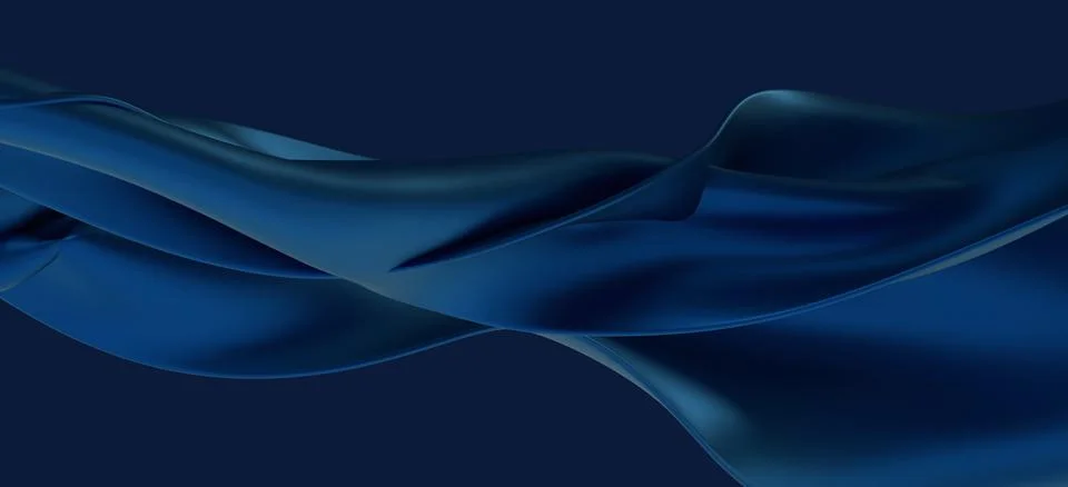3d rendered Abstract blue wave pattern, illustration Stock Illustration