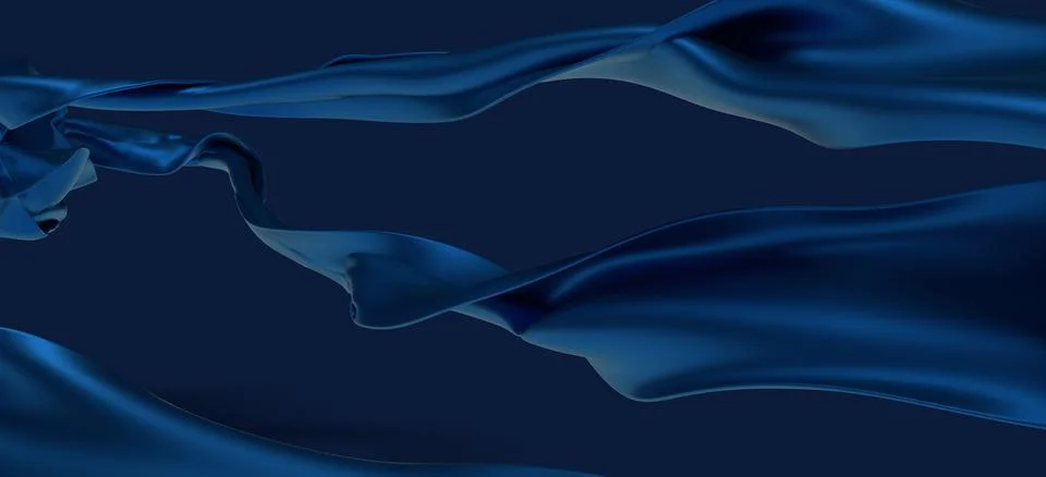3d rendered Abstract blue wave pattern, illustration Illustrazione stock