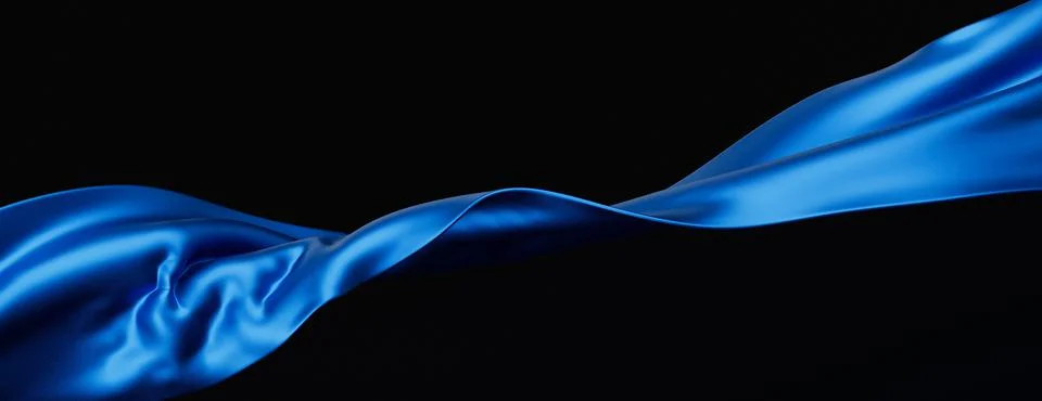 3d rendered Abstract blue wave pattern, illustration Stock Illustration