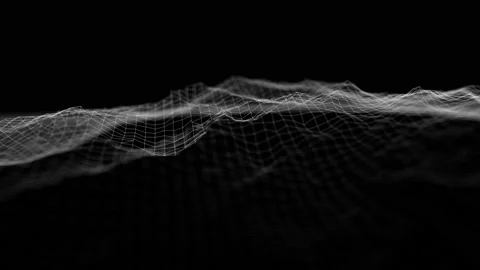 3D rendered abstract futuristic network communication technology in black space Stock Footage 200877881