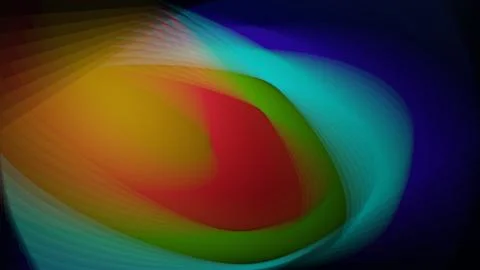 3D rendered abstract geometric background wallpaper, shapes in different colors Stock-Illustration