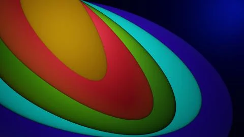 3D rendered abstract geometric background wallpaper, shapes in different colors Stock Illustration