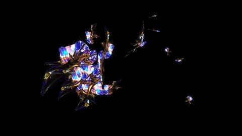 3D Rendered Abstract Illustration Light Movement Illustrazione stock