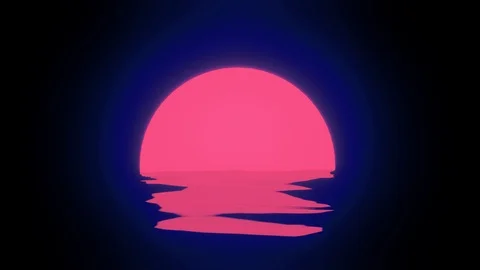 3D rendered abstract moon shaped with light reflection red Stock Footage 111215315