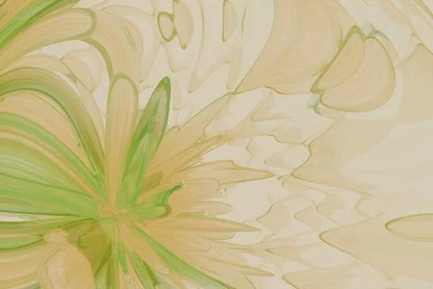 3d rendered abstract pastel green and peach pattern Illustrazione stock