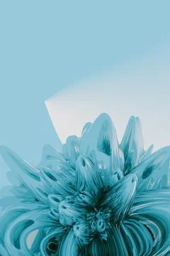 3d rendered abstract pattern in vertical orientation Stock Illustration