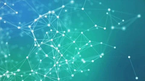 3d rendered abstract plexus shapes loopable sequence Stock Footage 100238715