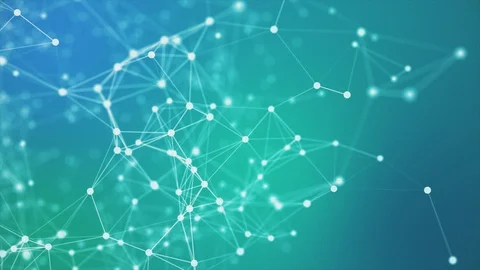 3d rendered abstract plexus shapes loopable sequence Stock Footage 100238796