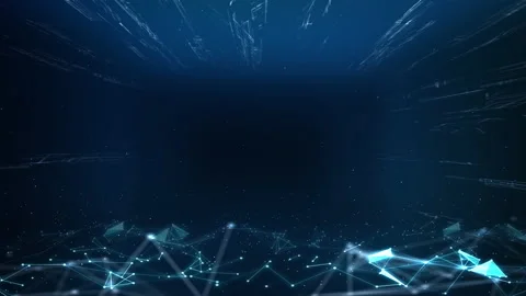 3d rendered abstract plexus shapes. Connection and web template concept.  Stock Footage 130992008