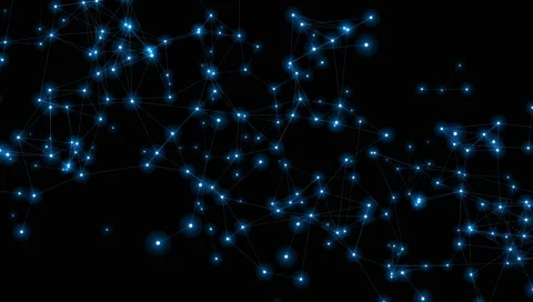 3d rendered abstract plexus shapes. Connection and web concept. Digital, communi Stock Footage 139012542
