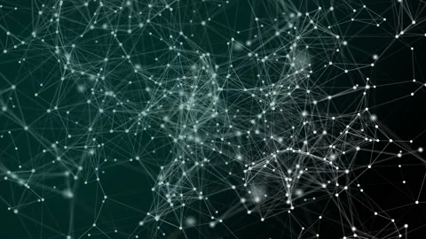 3d rendered abstract plexus shapes. Connection and web concept. Digital Stock Footage 235795360
