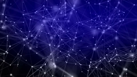 3d rendered abstract plexus shapes. Connection and web concept. Digital 스톡 동영상 235872942