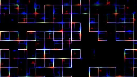 3d rendered abstract plexus shapes. Stock Illustration